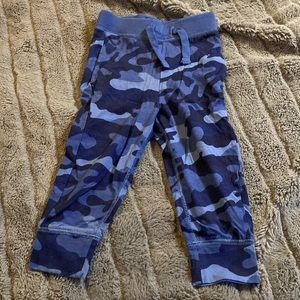 Baby Gap 2 Years Blue Camo Cotton Pants